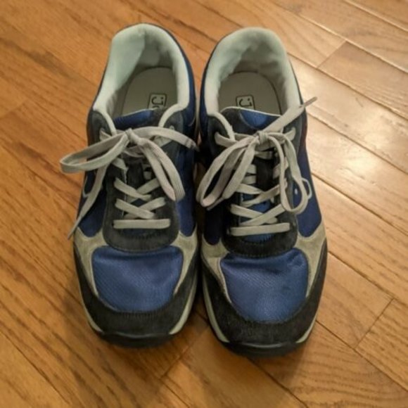 Joya Ortholite Womans Blue Black Gray Lace Up Sneakers Size 8.5 - Picture 2 of 8